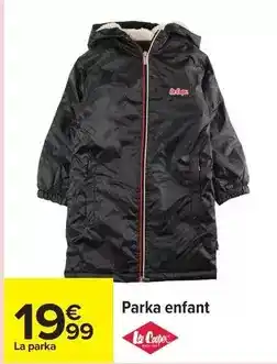 Carrefour Cooper - parka enfant offre