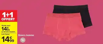 Carrefour Tex - boxers homme offre