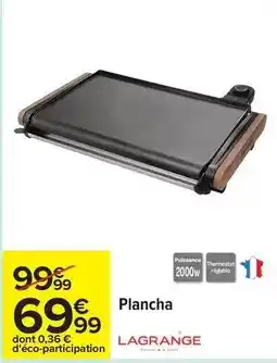 Carrefour Lagrange - plancha offre