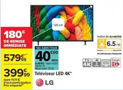 Carrefour Total - téléviseur led 4k offre