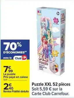 Carrefour Carrefour - puzzle xxl 52 pièces offre