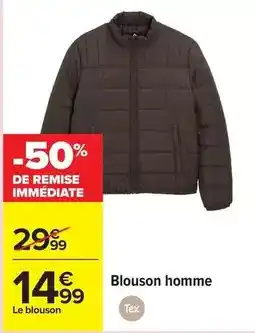 Carrefour Tex - blouson homme offre