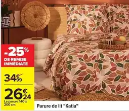 Carrefour Parure de lit katia offre