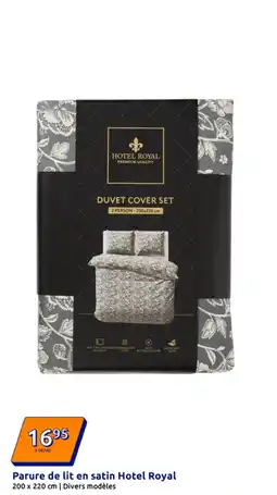 Action HOTEL ROYAL Parure de lit en satin offre