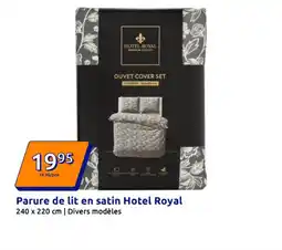 Action HOTEL ROYAL Parure de lit en satin offre