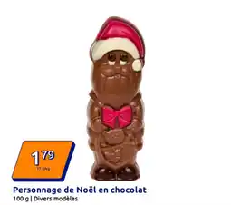 Action Personnage de Noël en chocolat offre