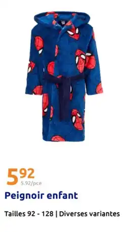 Action Peignoir enfant offre
