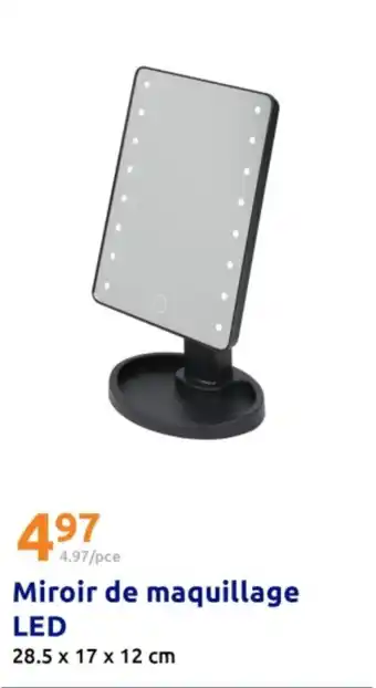 Action Miroir de maquillage LED offre