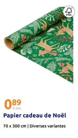 Action Papier cadeau de Noël offre