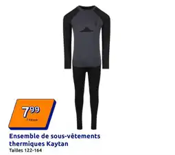 Action KAYTAN Ensemble de sous-vêtements thermiques offre