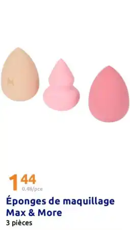 Action Éponges de maquillage Max & More offre