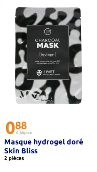 Action Masque hydrogel doré Skin Bliss offre