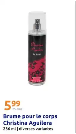 Action Brume pour le corps Christina Aguilera offre