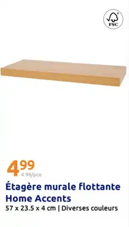 Action Étagère murale flottante Home Accents offre
