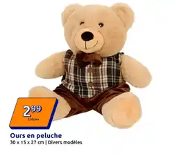 Action Ours en peluche offre