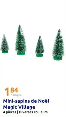 Action Mini-sapins de Noël Magic Village offre