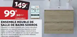 Bricomarché Ensemble meuble de salle de bains sorros offre