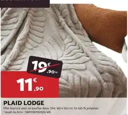 Bricomarché Plaid lodge offre