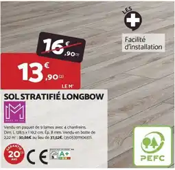Bricomarché Sol stratifié longbow offre