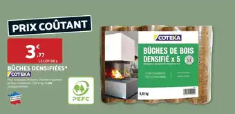 Bricomarché COTEKA Bûches densifiées offre