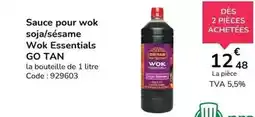 Promocash Go-tan - sauce pour wok soja/sésame wok essentials offre