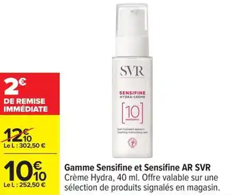 Carrefour Gamme sensifine et sensifine ar svr offre