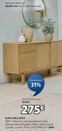 JYSK Chêne - buffer offre
