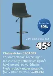 JYSK Chaise de bar offre