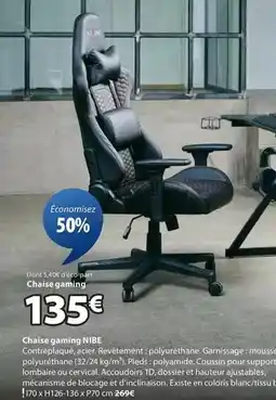 JYSK Chaise gaming offre