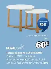 JYSK Royal - tables gigognes offre
