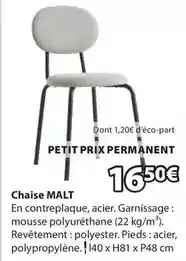 JYSK Chaise malt offre