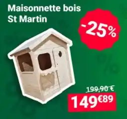 Oogarden Maisonnette bois st martin offre