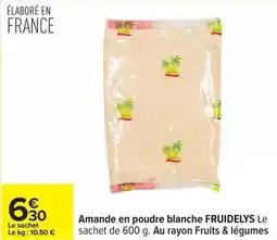 Carrefour Amande en poudre blanche offre
