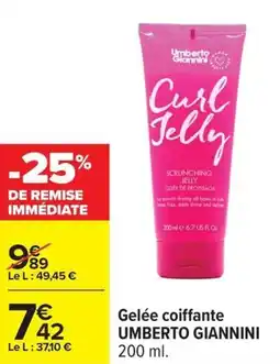 Carrefour Gelée coiffante umberto giannini offre