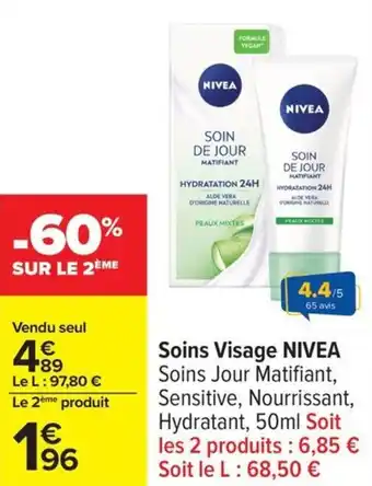 Carrefour Soins visage nivea offre