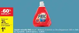 Carrefour Liquide vaisselle paic offre