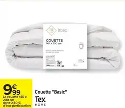 Carrefour Couette basic offre