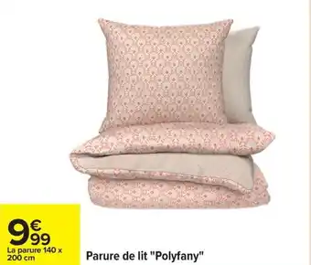 Carrefour Parure de lit polyfany offre