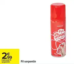 Carrefour Fil serpentin offre