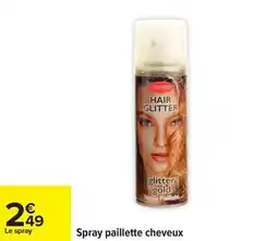 Carrefour Spray paillette cheveux offre
