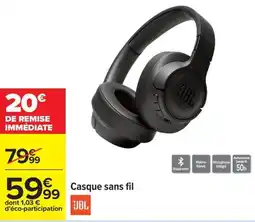 Carrefour Casque sans fil offre