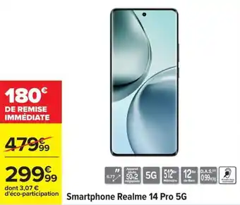Carrefour Smartphone realme 14 pro 5g offre