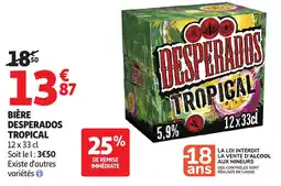 Auchan Bière desperados tropical offre