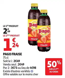 Auchan Pago fraise offre