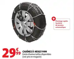 Auchan Chaînes à neige 9 mm offre