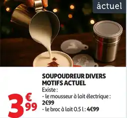 Auchan Soupoudreur divers motifs actuel offre