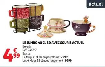 Auchan Le jumbo 40 cl 3d avec souris actuel offre