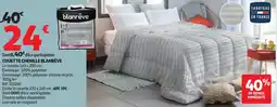 Auchan Couette chenille blanrêve offre