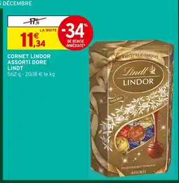Intermarché Express Lindor cornet assorti doré offre