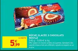 Intermarché Express Nestlé bûche glacée 3 chocolats offre